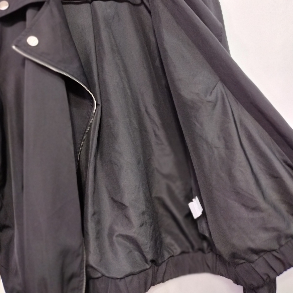 Nine West Motorcycle Style Jacket Womens XS Black Boho Retro Grunge Rockabilly - Picture 8 of 10